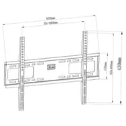 Beetec Fixed TV Wall Mount Black