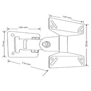 Beetec Single Arm Swivel TV Wall Mount Black