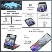 Motorola Razr 50 256GB Koala Grey 5G Smartphone + Moto Buds+