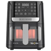Black & Decker Air Fryer, 4.5 Liter, 1500 Watt, Black - AF4500-B5