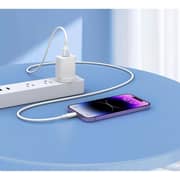 Choetech Silicone USB A to Lightning Cable 1m White