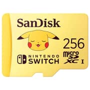 SanDisk Pokemon Snorlax microSD Card UHS-I 256GB Yellow SDSQXAO-256G-GN6ZK
