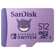 SanDis Pokemon Snorlax microSD Card UHS-I 512GB Purple SDSQXAO-512G-GN6ZK