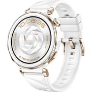 Huawei Watch GT5 Jana Pro - 42mm AMOLED Display, Health Tracking, Smartwatch, White Fluoroelastomer Strap