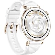 Huawei Watch GT5 Jana Pro - 42mm AMOLED Display, Health Tracking, Smartwatch, White Fluoroelastomer Strap