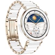 Huawei Watch GT5 Jana Pro - 42mm AMOLED Display, Health Tracking, Smartwatch, Ceramic/White Ceramic Strap