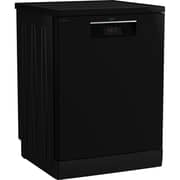 Beko Freestanding Dishwasher , Full-size ,14 Place Settings, Stainless Steel, Black - BDFN15421B