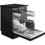 Beko Freestanding Dishwasher , Full-size ,14 Place Settings, Stainless Steel, Black - BDFN15421B