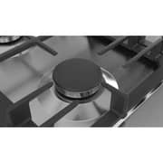 Bosch Series 6 built-in Gas hob 75 cm, 5 Burners - Cast iron with rubber feet Stainless steel,- PCQ7A5B90