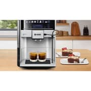 Bosch Fully Automatic Coffee Machine Vero Barista 600 Silver- Removable water tank - 1500 Watt - TIS65621RW