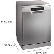 Bosch Series 8 Dishwasher 13 Place Settings 8 Programs Digital Display - 60 cm - Brushed steel anti-fingerprint - SMS8YDI82T