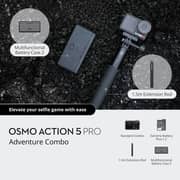 DJI Osmo Action 5 Pro Adventure Combo Black Action Camera