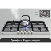 LG Built-in Gas Hob, 90CM, 5 Burners, Silver - CG5Z3626S.CSTZEEC