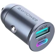 Ravpower Pioneer 2-Port PD GaN Car Charger Black