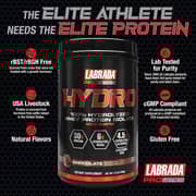 Labrada 100% Pure Hydrolyzed Chocolate Flavoured Whey Protein 780g