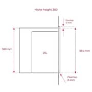 TEKA Frameless Built-In Microwave with Grill and LED Display - ML 825 TFL BK