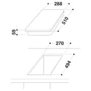 Indesit 2 Burner Gas Hob DP-2GSIX