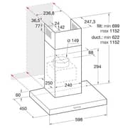 Indesit Built In Hood IHBS-6.5LMX