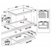 Indesit Built In 5 Burner Gas Hob ING-922S/BK