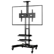 Beetec Mobile TV Cart Stand Black