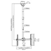 Beetec TV Ceiling Mount Black