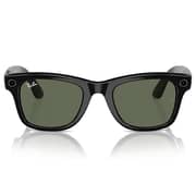 Rayban Meta Wayfarer Shiny Black Sunglasses For Men & Women RW4006