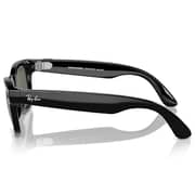 Rayban Meta Wayfarer Shiny Black Sunglasses For Men & Women RW4006