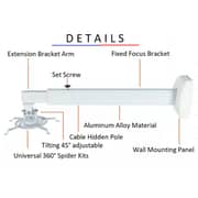 Beetec Projector Ceiling Mount White