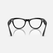Ray-Ban RW4010 601/MF-52 Wearable Skyler Clear to Cerulean Blue Photochromic Lenses Black