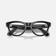 Ray-Ban RW4010 601/MF-52 Wearable Skyler Clear to Cerulean Blue Photochromic Lenses Black