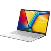 Asus Vivobook 15 Go (2023) Laptop – Ryzen 5-7520U / 15.6inch FHD / 512GB SSD / 8GB RAM / Radeon 610M Graphics / Windows 11 Home / English & Arabic Keyboard / Cool Silver / Middle East Version – [E1504FA-NJ005W]