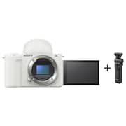 Sony ZV-E10 II APS-C Mirrorless Camera White- ILCEZVE10M2K/W + GPVPT2BT Camera Grip