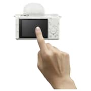 Sony ZV-E10 II APS-C Mirrorless Camera White- ILCEZVE10M2K/W + GPVPT2BT Camera Grip