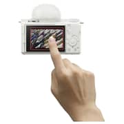 Sony ZV-E10 II APS-C Mirrorless Camera White- ILCEZVE10M2K/W + GPVPT2BT Camera Grip