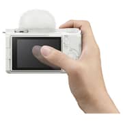 Sony ZV-E10 II APS-C Mirrorless Camera White- ILCEZVE10M2K/W + GPVPT2BT Camera Grip