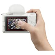 Sony ZV-E10 II APS-C Mirrorless Camera White- ILCEZVE10M2K/W + GPVPT2BT Camera Grip