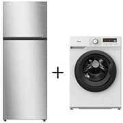 Midea Top Mount Refrigerator 580 Litres MDRT580MTE46D + MFN70 Front Load Washer