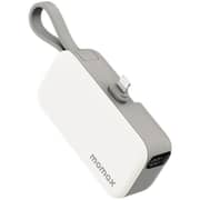 Momax 1-Power Mini Built-In Foldable Battery Pack 5000mAh White IP130MFIW