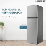 Krome Top Mount Refrigerator 370 Litres KR-REF370T