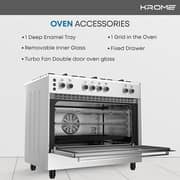 Krome Free Standing Gas Cooker KR-CR9060