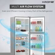 Krome Top Mount Refrigerator 330 Litres KR-RFF330SM 