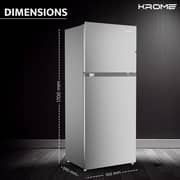 Krome Top Mount Refrigerator 480 Litres KR-RFF480IM