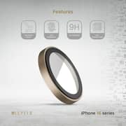 Levelo Lens Protector Dessert Rose/Black iPhone 16 Pro/iPhone 16 Pro Max