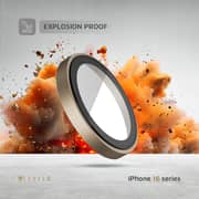 Levelo Lens Protector Dessert Rose/Black iPhone 16 Pro/iPhone 16 Pro Max