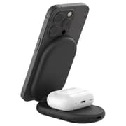 Belkin BoostCharge 2-in-1 Magnetic Foldable Wireless Charger With Qi2 Black