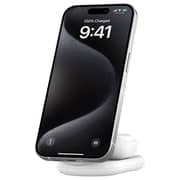 Belkin BoostCharge 2-in-1 Magnetic Foldable Wireless Charger with Qi2 White
