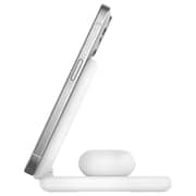 Belkin BoostCharge 2-in-1 Magnetic Foldable Wireless Charger with Qi2 White