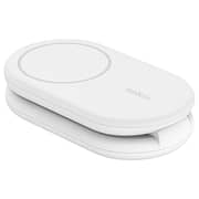 Belkin BoostCharge 2-in-1 Magnetic Foldable Wireless Charger with Qi2 White