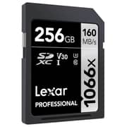 Lexar Professional 1066x V30 U3 SDXC Memory Card UHS-I 256GB Black LSD1066256GBNNNG