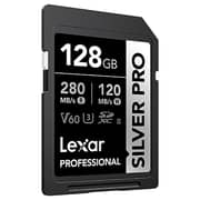 Lexar Professional SILVER PRO SDXC Card UHS-II 128GB Black LSDSIPR128GBNNNG